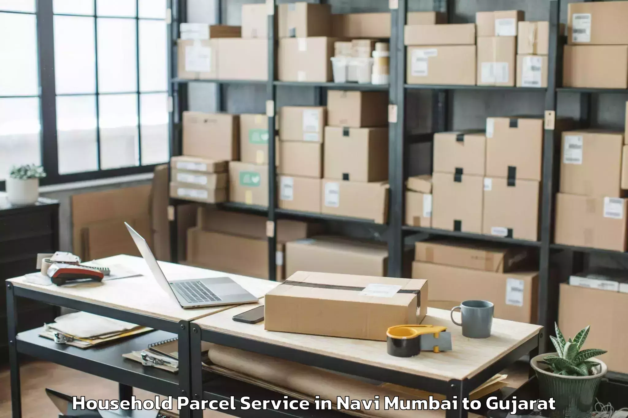 Trusted Navi Mumbai to Abhilashi University Rajkot Household Parcel